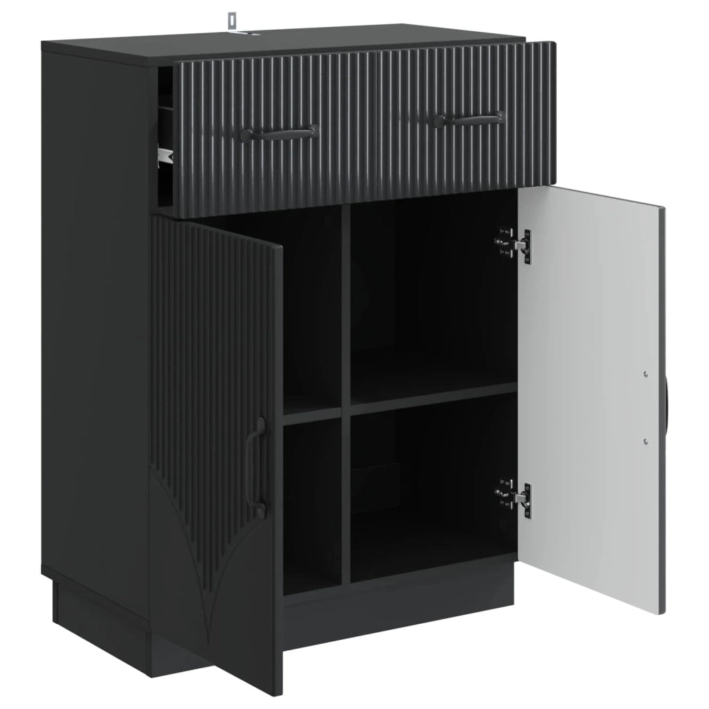 Credenza Nero 66 x 34,5 x 87 cm Legno ingegnerizzato 895326