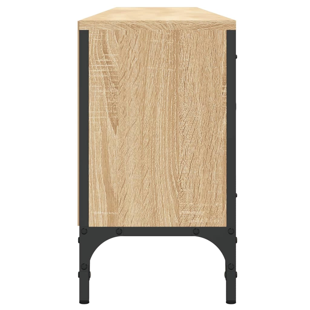 Mobile TV multimediale scaffale TV credenza mobile TV sala da pranzo soggiorno camera da letto con cassetto rovere Sonoma 200 x 25 x 44 cm legno ingegnerizzato marrone 02_0028519