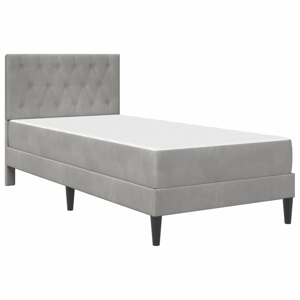 Struttura letto con materasso-Giroletto Grigio chiaro 100 x 200 cm 800010
