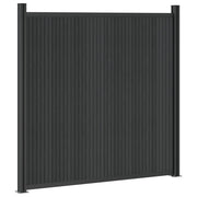 Pannello di Recinzione 5 pcs WPC e Alluminio Nero 3429487