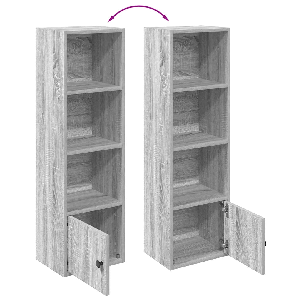 Libreria Grigio Sonoma 31x24x102 cm in Legno Multistrato 860342