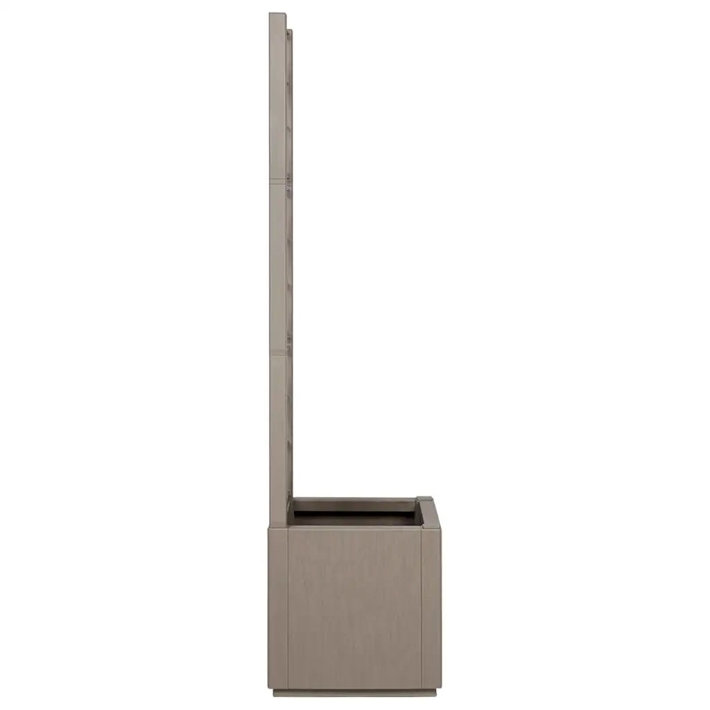 Fioriere | Cassetta per fiori | Vaso da Giardino con Trellis Marrone Chiaro 36 x 36 x 140 cm PP