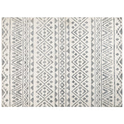 Tappeto area Beige Grigio Poliestere 300 x 400 cm Motivo geometrico Tinta unita Tappeto soggiorno moderno minimalista