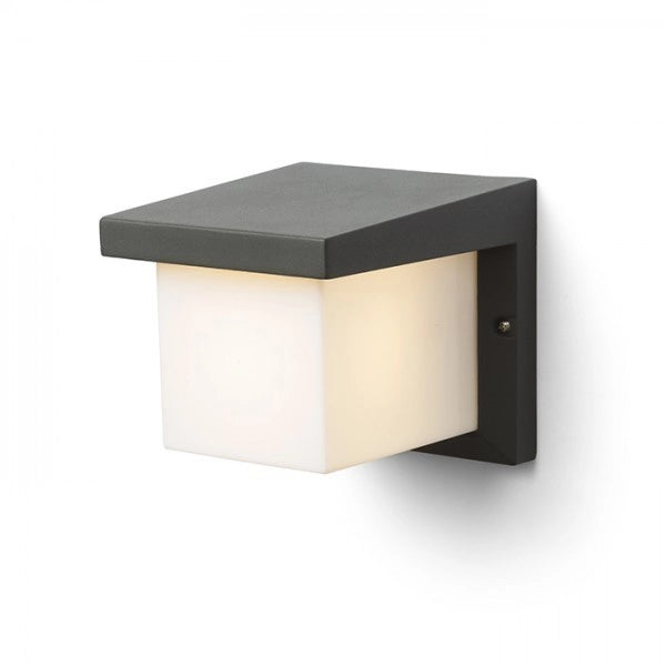 Lampada plafoniera applique HIDE SQ da parete grigio antracite  230V E27 13W IP44