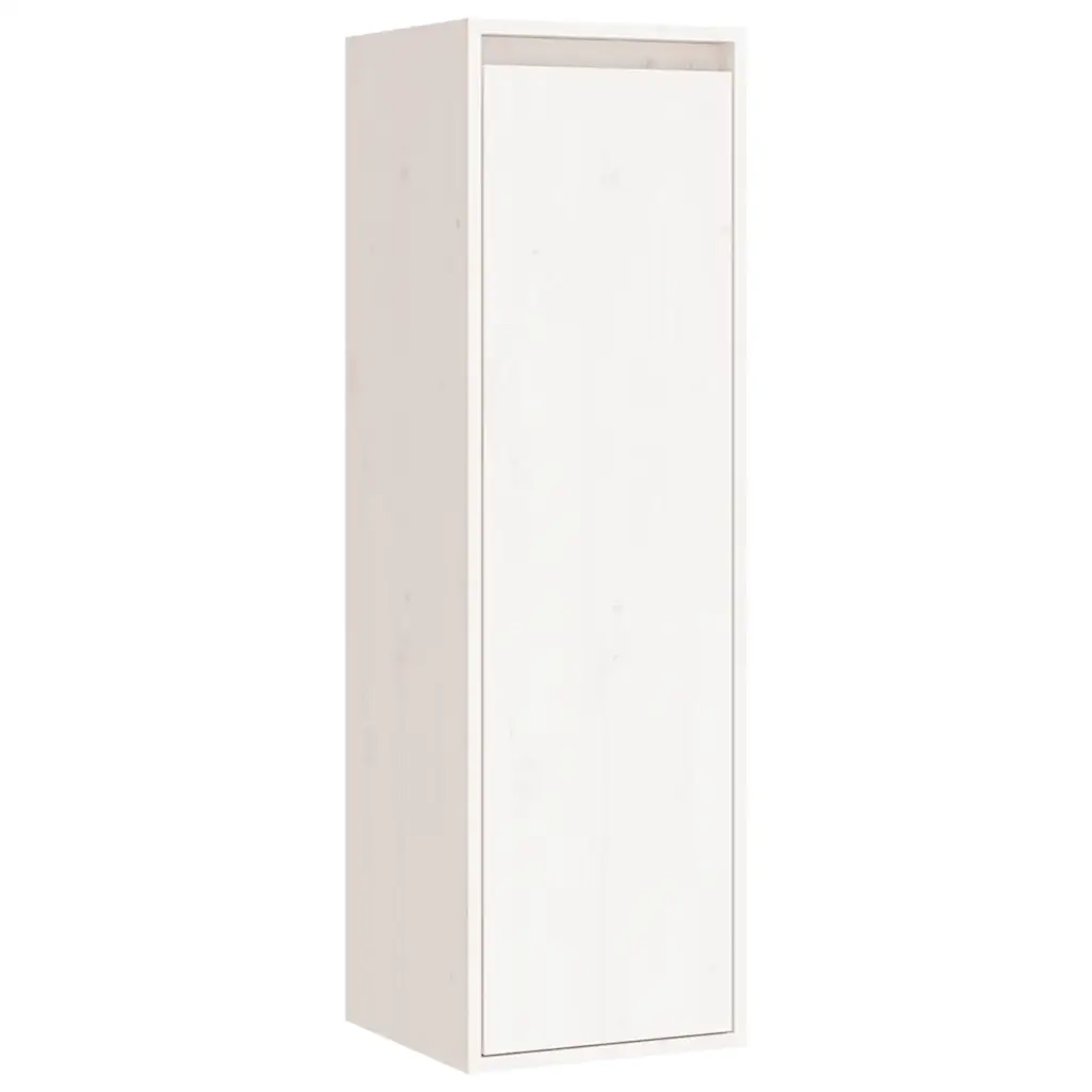 Mobili Porta TV 4 pz Bianchi in Legno Massello di Pino cod mxl 15238