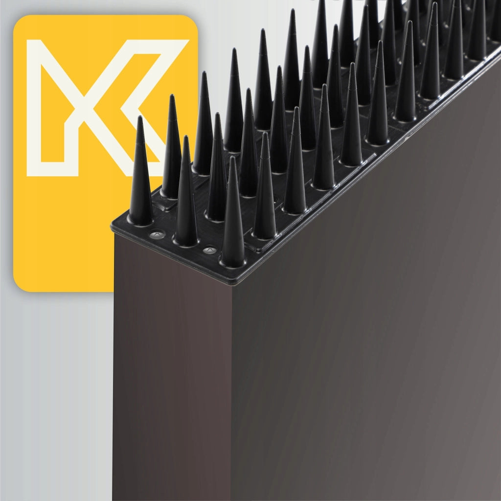 Punte anti-piccioni KADAX, 51 cm, in plastica densa e resistente, 48 pezzi