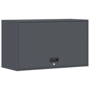 Mobile contenitore da garage a parete dal design minimalista 90 x 40 x 53 cm acciaio antracite 02_0052835