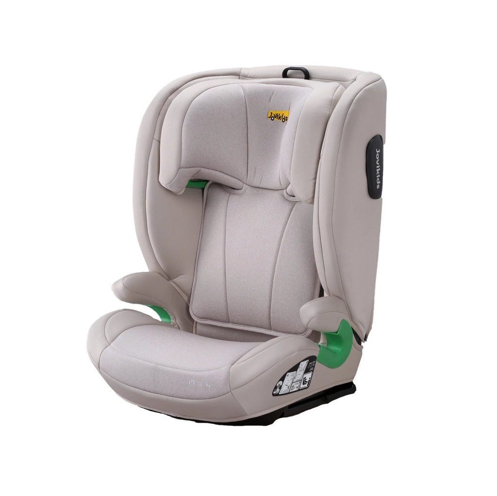 Seggiolino auto i-Size R129 beige 100-150 cm con schienale e ISOFIX