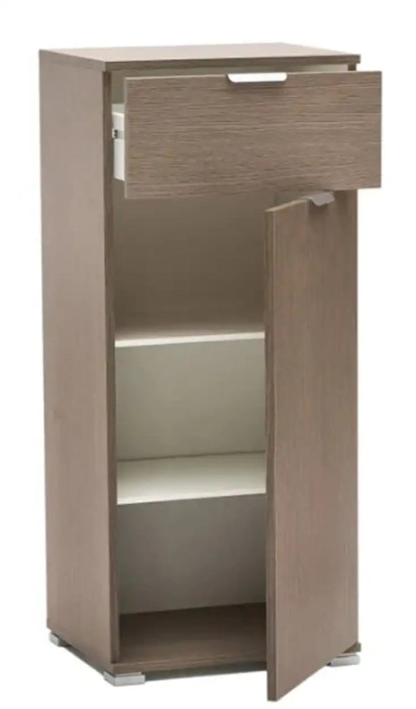 Base un'anta più cassetto rovere grigio già montato L45 H103 P38