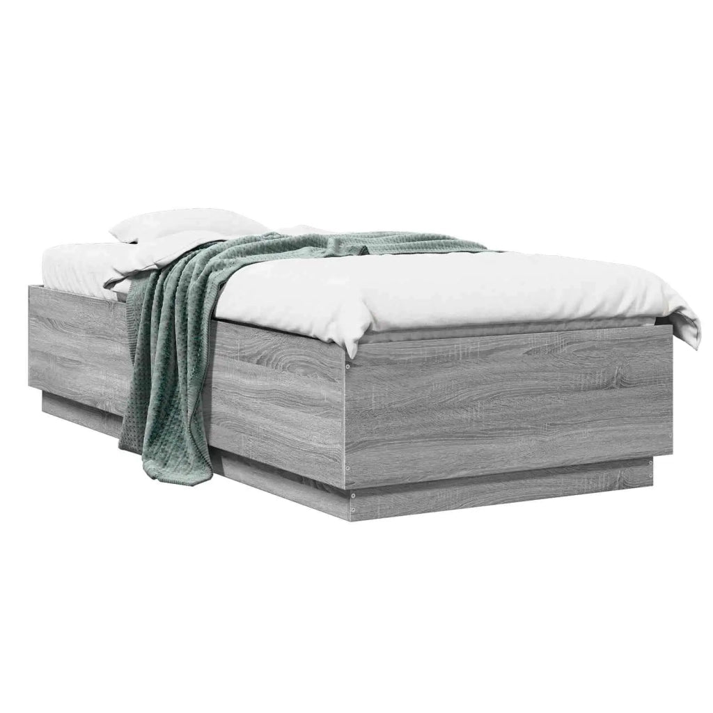 Struttura del letto Sonoma grigio 80 x 200 cm 3429657