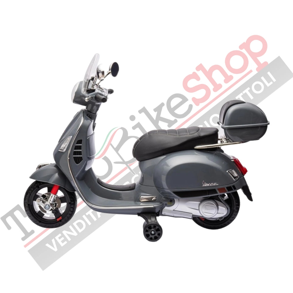 Moto Elettrica GTS Super 12V con Bauletto e Parabrezza-Grigio