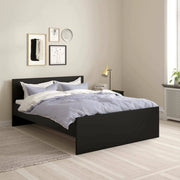 Letto piazza e mezza Gustava, Sommier per camera da letto, Giroletto per stanza, Struttura porta materasso, 197x146 h80 cm, Nero