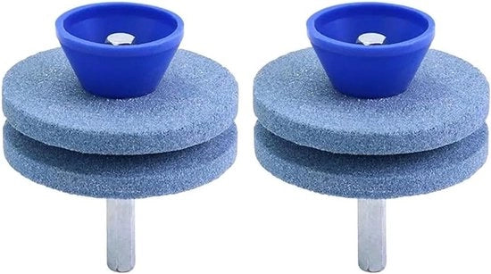 Lama tagliente per falciatori per giardini | Doppia lastra blu corindone | Trapani elettrici per mano.