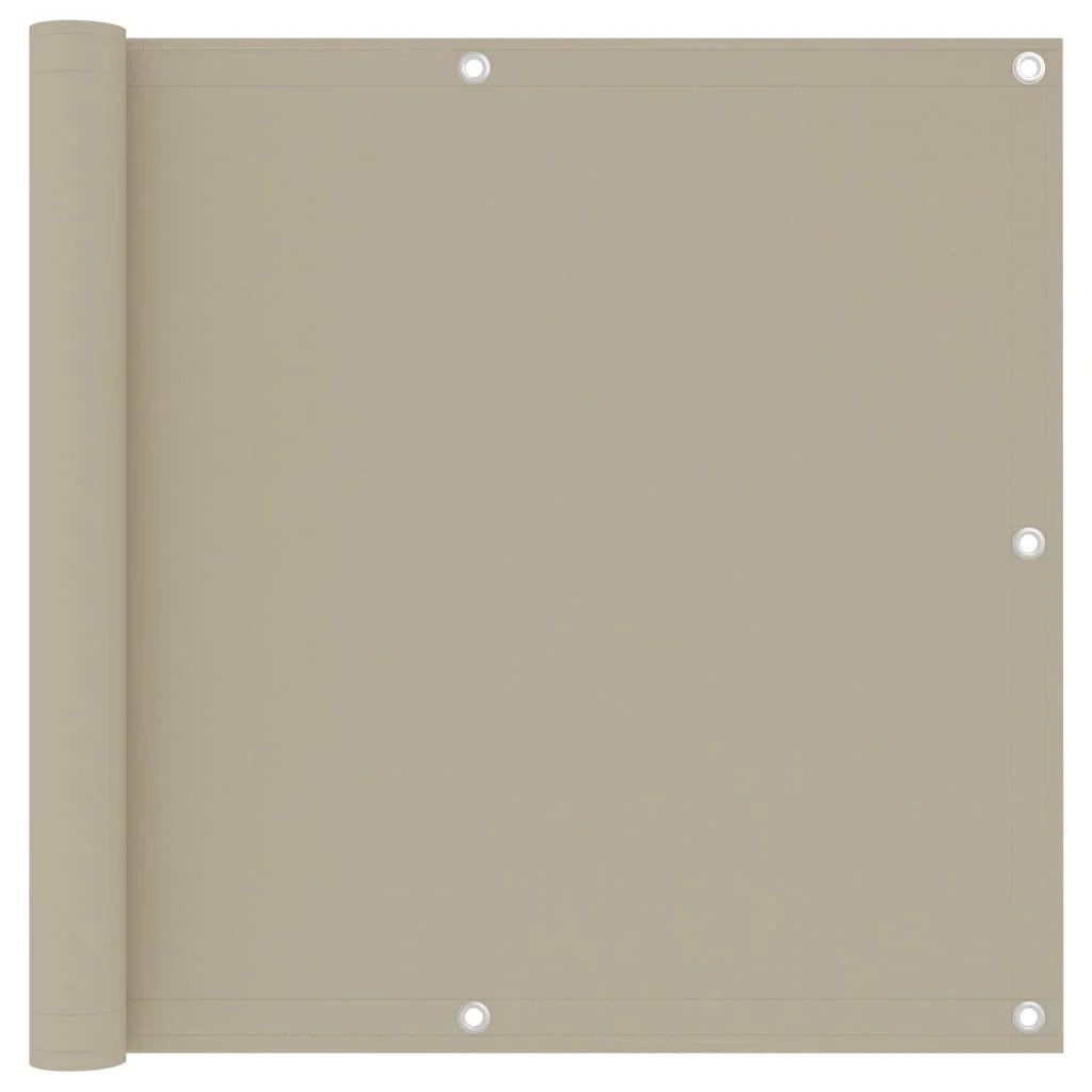 Paravento per balcone frangivista 90 x 300 cm tessuto Oxford beige 02_0010033