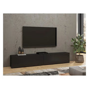 Mobile TV 180cm collezione EVA. Colore nero e rovere.
