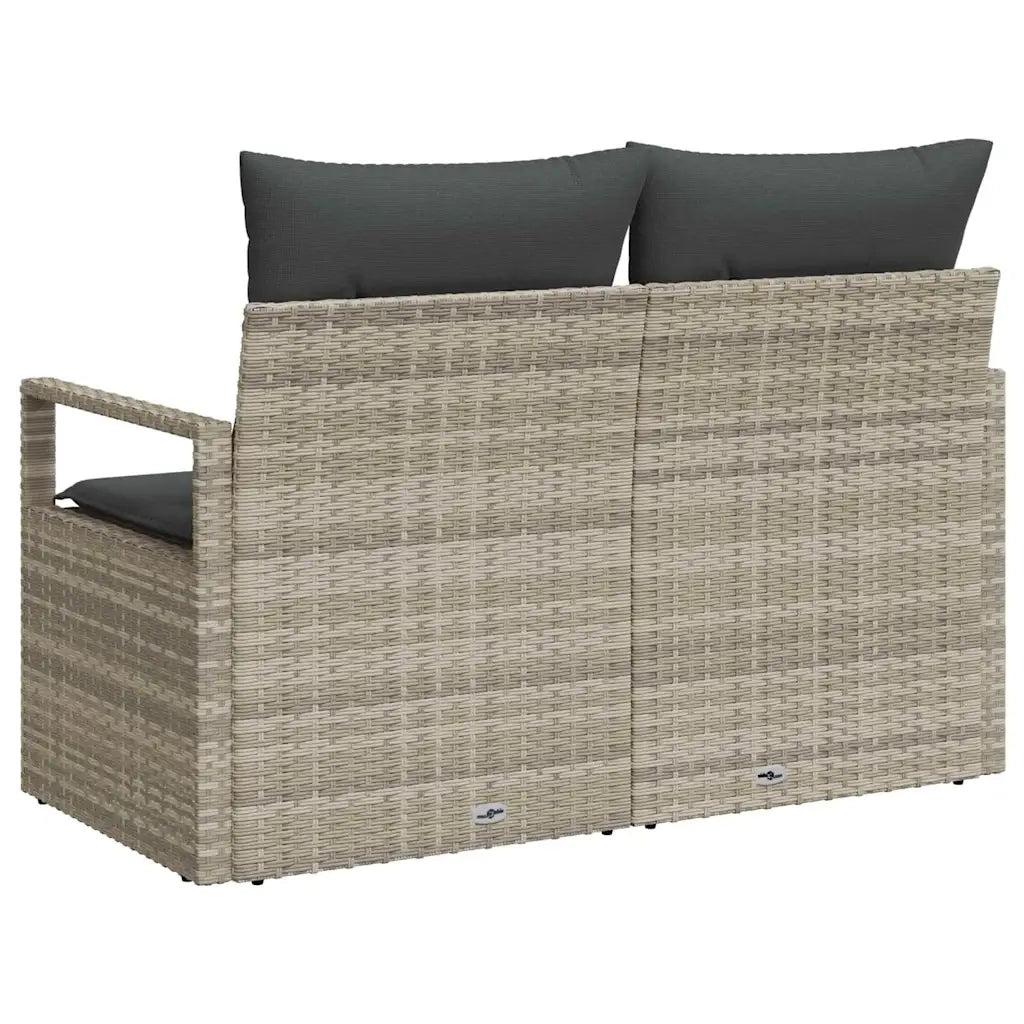Divano da giardino con cuscino 120 x 62 x 69 cm. polyrattan 42006757