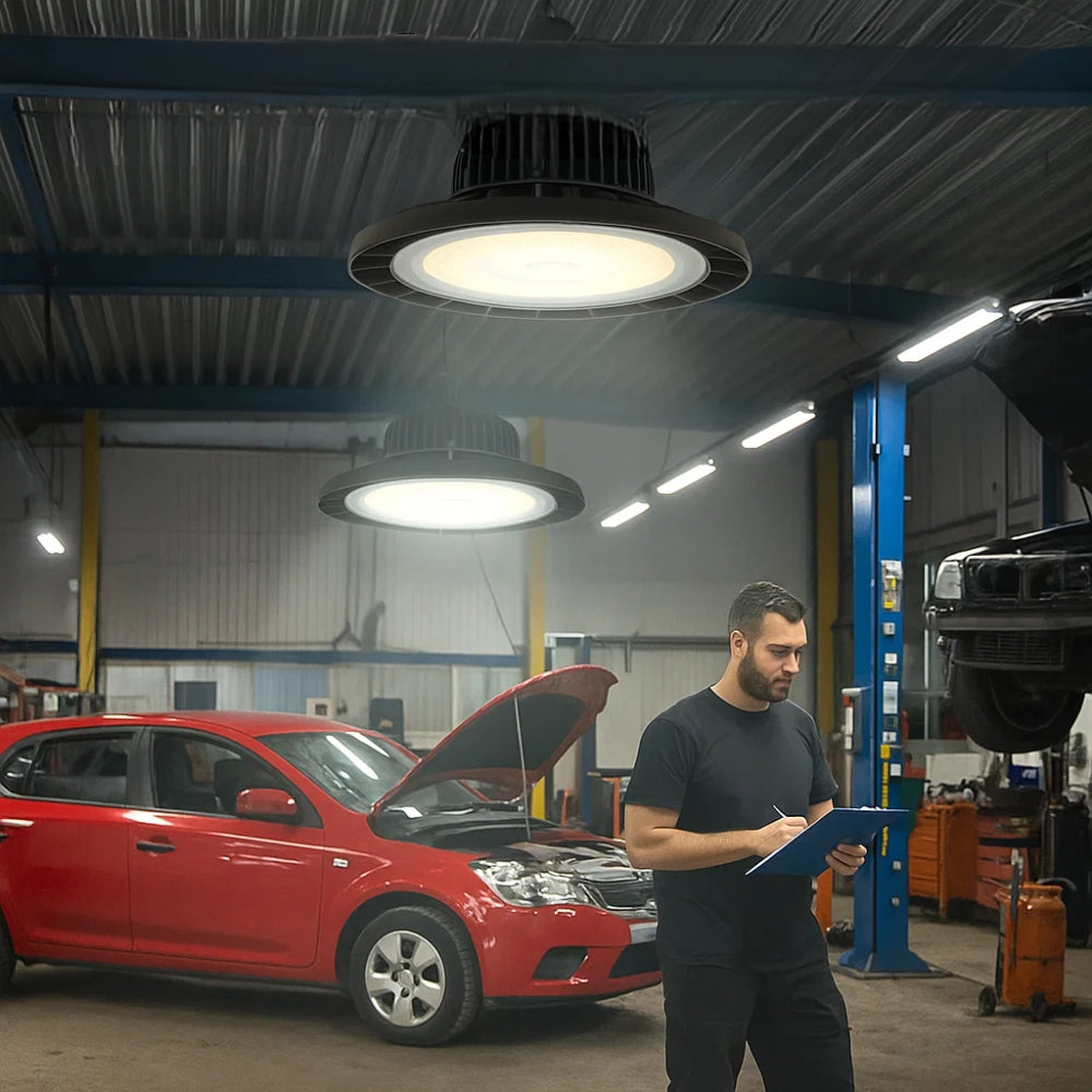Ledme campana ufo led multioptical 100w dimmerabile per illuminazione industriale
