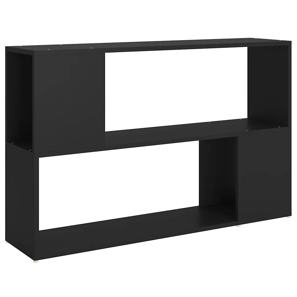 Libreria-Scaffale per Libri-Mobile di Stoccaggio Nera 100x24x63 cm in Truciolato