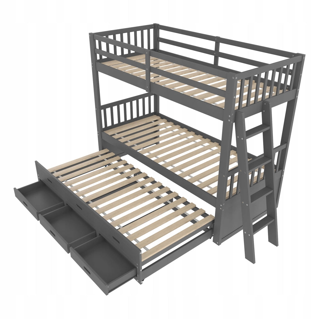 Letto a castello 90x200 - Xylo - Grigio