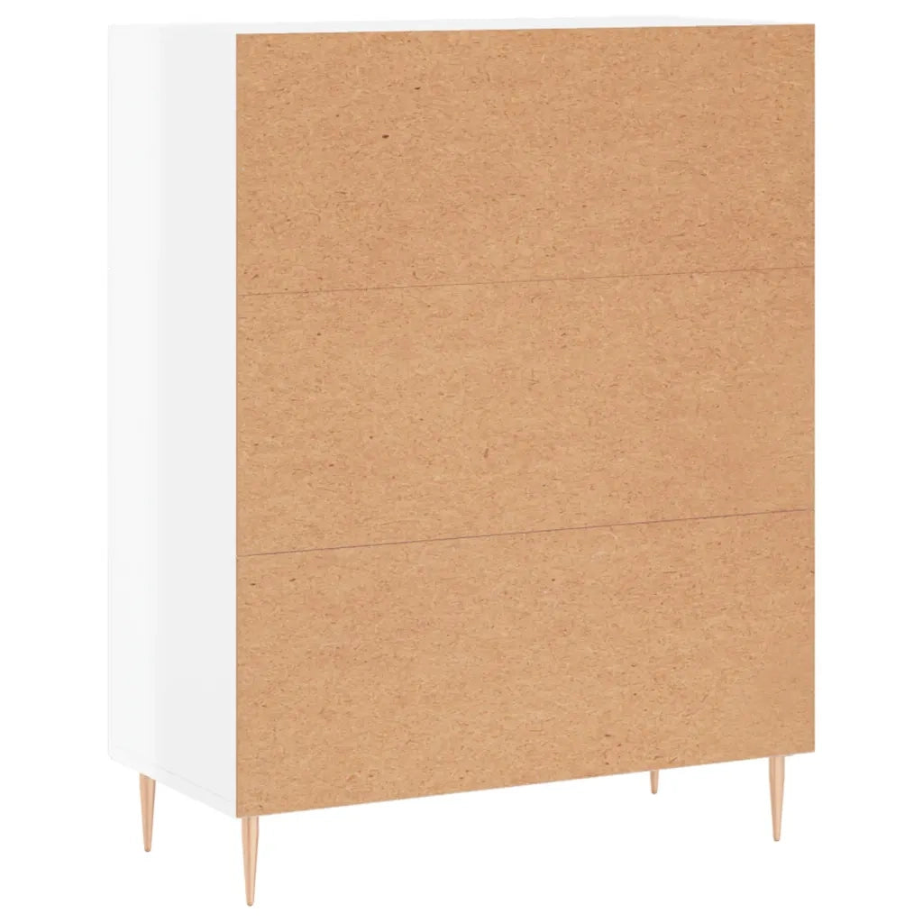 Credenza 69,5x34x90 cm in Legno Multistrato Bianco Lucido 827838