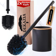 Sostegno per spazzola del water Zwart con spazzola in silicone - Spazzola del water Mat - Sostegno per spazzola del water con spazzola in silicone ad alta velocità di asciugatura