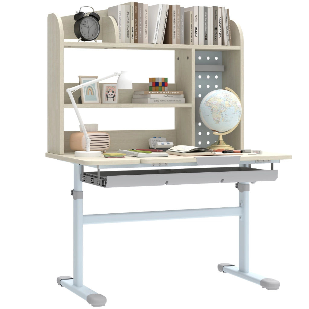 Scrivania bambini regolabile in altezza con piano inclinabile ¨C Xylo ¨C 80x51x108,5-130,5 cm naturale