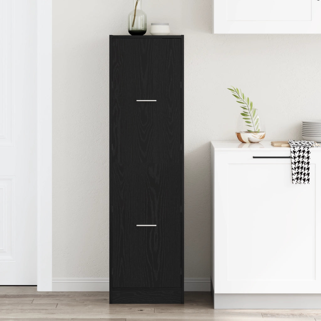 Mobile Apothecary Quercia Nera 40x41x144.5 cm Legno Ingegnerizzato