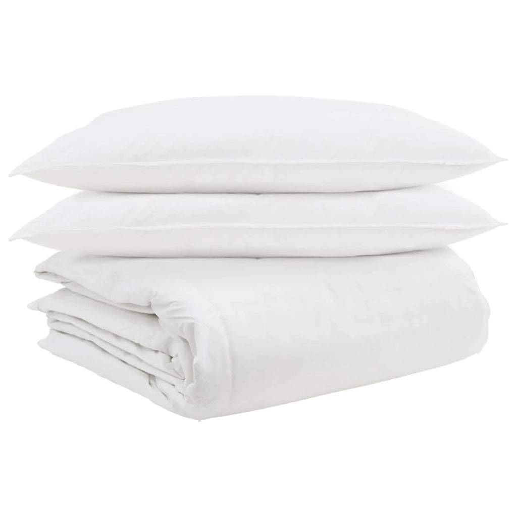 Set di Piumoni con cuscino 3 pz | Duvet Bianco Piuma d'anatra