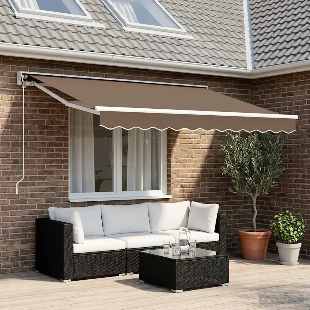 Tettuccio Elettrico Retrattile Tortora 3 x 2 m 3425666