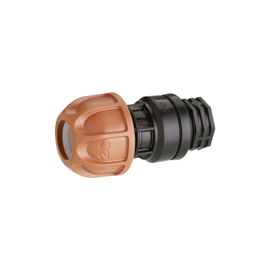 RACCORDO IRRIGAZIONE DA GIARDINO CON FILETTO 3/4 POLLICE E 1/2 POLLICE CLABER