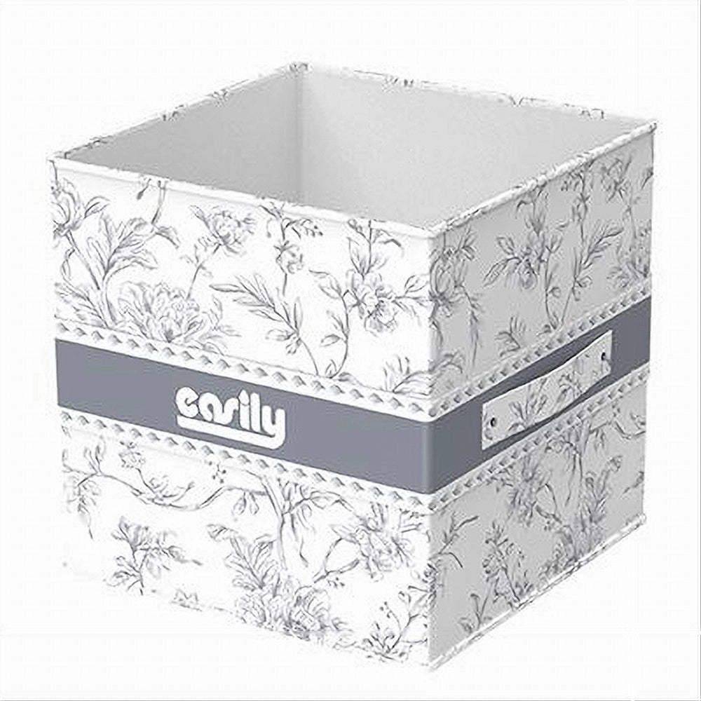 Trade Shop - Box Portatutto Scatola Salvaspazio Contenitore Organizer 25x25x25cm Fantasia 87311 -