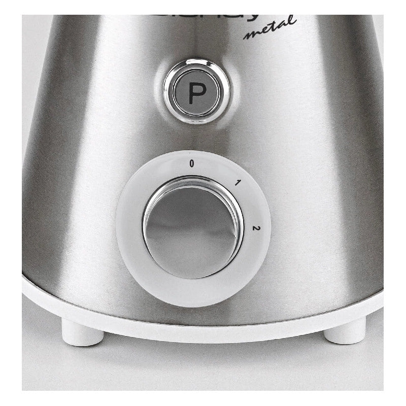 Frullatore - Lame in Acciaio Inox - Tazza in vetro 800ml - 2 velocità + Pulse - 300W - Argento