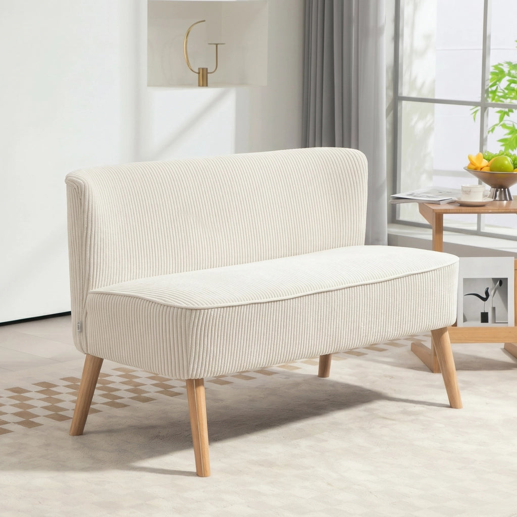 Divano 2 posti ¨C zephmum ¨C crema, 117x56.5x77 cm