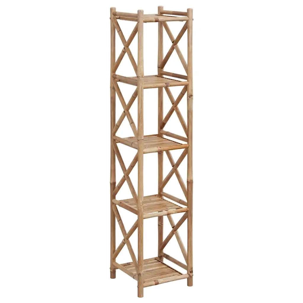 Scaffale a 5 Piani in Legno di Bambù 242493