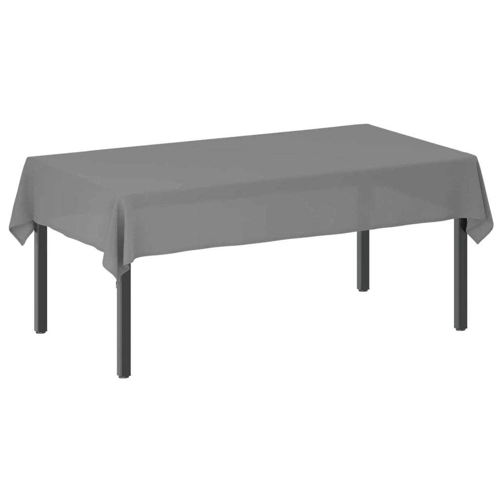 Tovaglia da Tavolo Grigio Chiaro 140 x 220 cm Poliestere 42039877