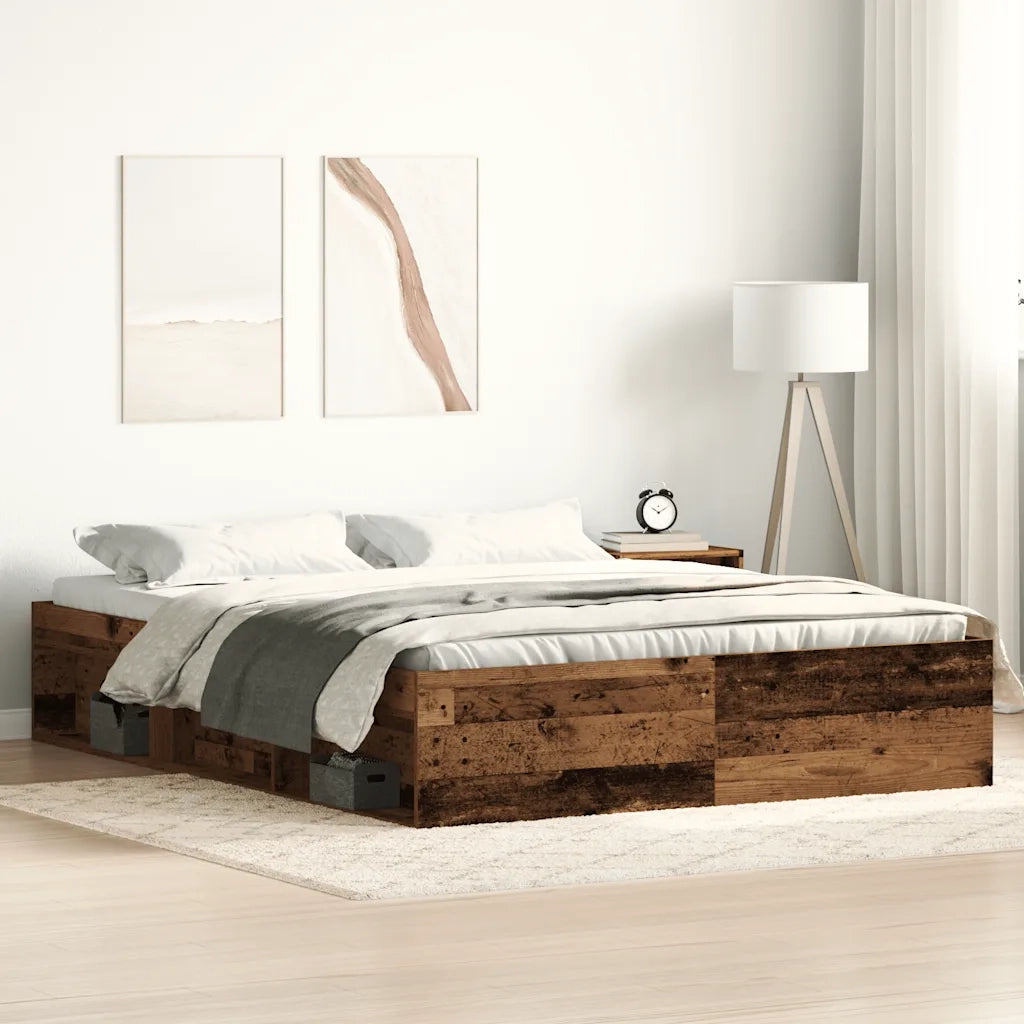Giroletto senza Materasso Legno Antico 150x200cm in Truciolato