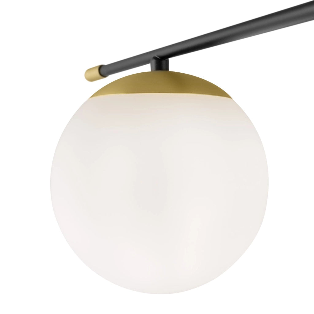 Maytoni Lampadario contemporaneo Nostalgia 6 luci E14 oro opaco metallo diffusori vetro