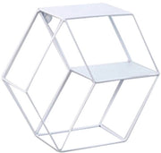 Rack di stoccaggio a sei angoli con design industriale per diverse stanze