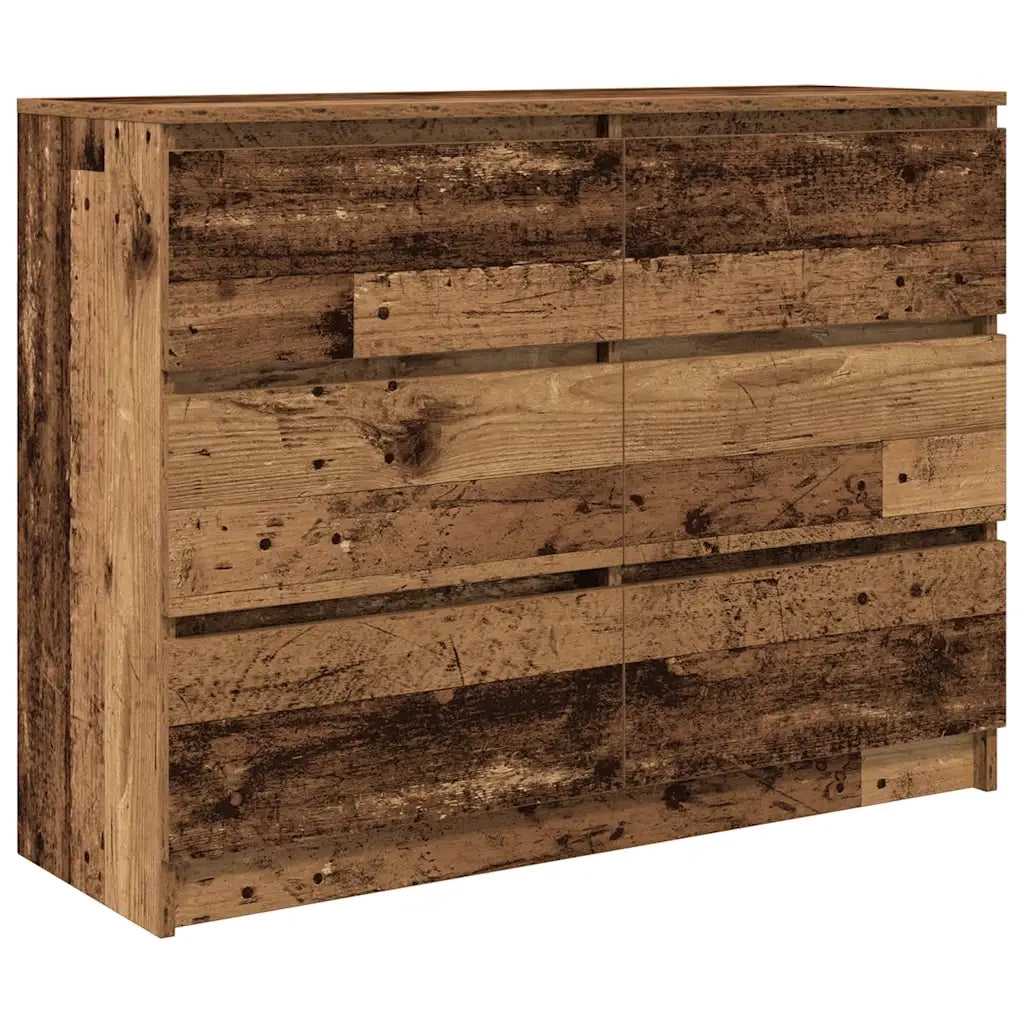 vidaXL Credenza Legno Antico 100x35x76 cm in Legno Multistrato