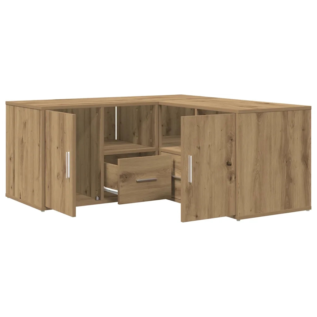 Mobile Angolare Rovere Artigianale 160x40x45 cm in Truciolato 3307827
