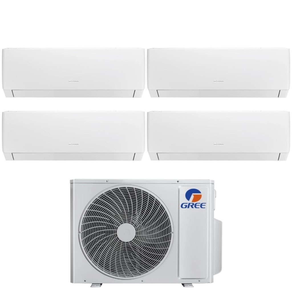 Climatizzatore Condizionatore Gree Quadri Split Inverter serie PULAR 12+12+12+12 con GWHD(36)NK6LO R-32 Wi-Fi Integrato 12000+12000+12000+12000