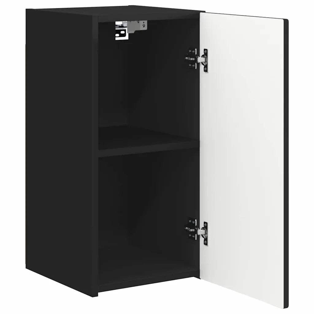 Mobile TV da parete-Mobile TV a Muro-Credenza TV Nero 30 x 31 x 60 cm Legno multistrato