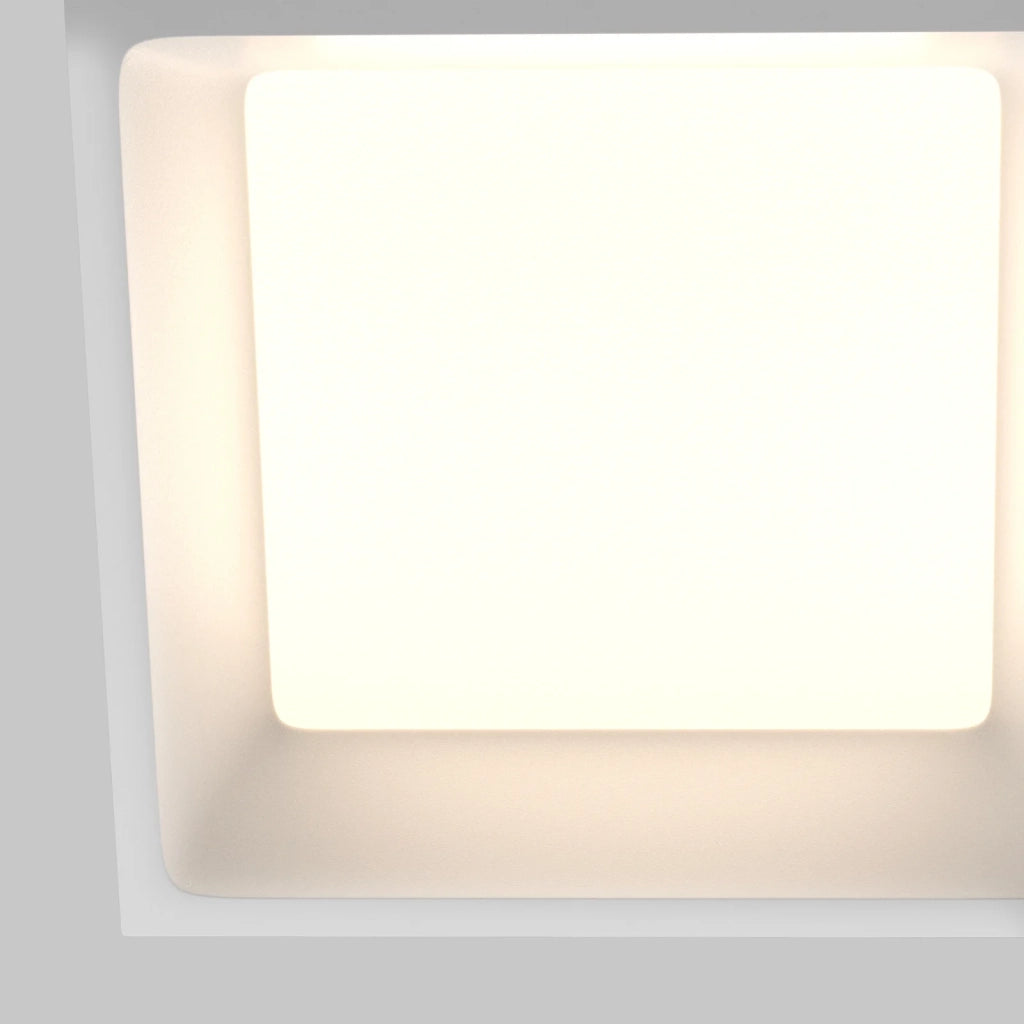 Maytoni lampada da incasso Okno 1 luce LED integrato bianco alluminio