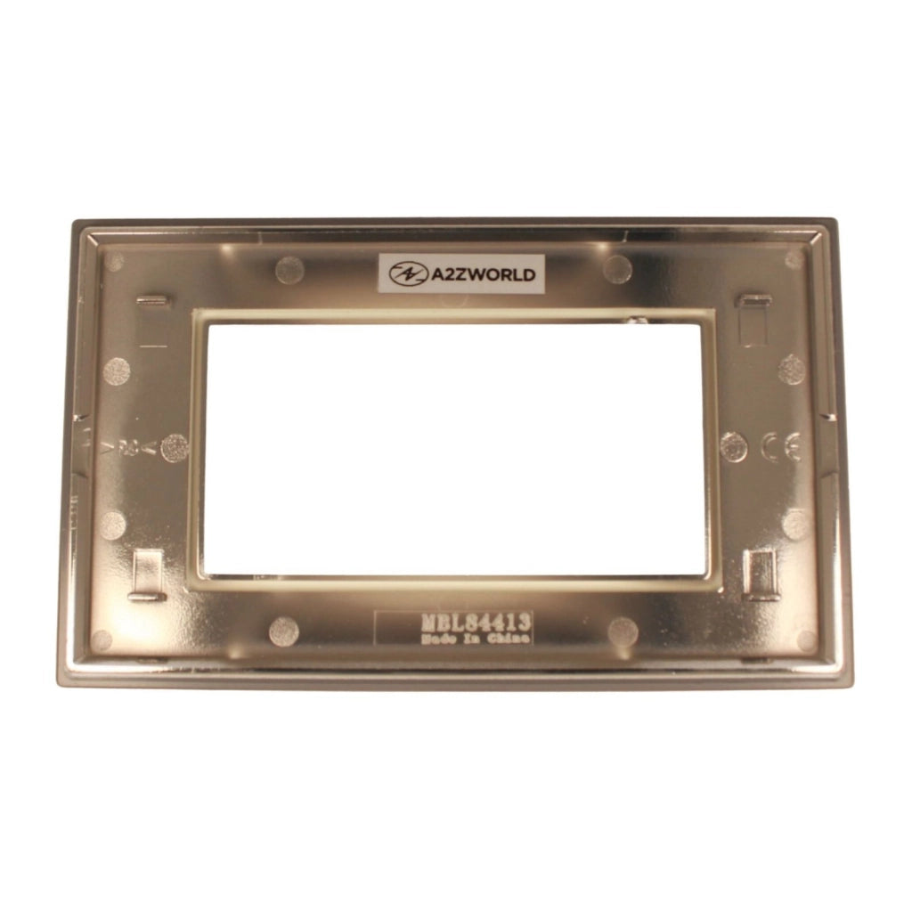 Placca Quadrata In Vetro Temperato MBL 4M Grigio Compatibile Bticino Living BLN84410