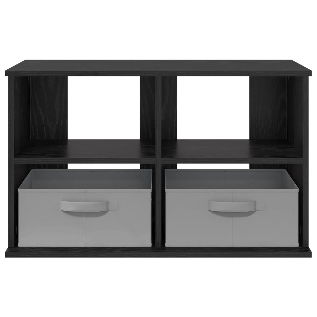 Supporto TV con cassetto Rovere Nero 79 x 40 x 48 cm