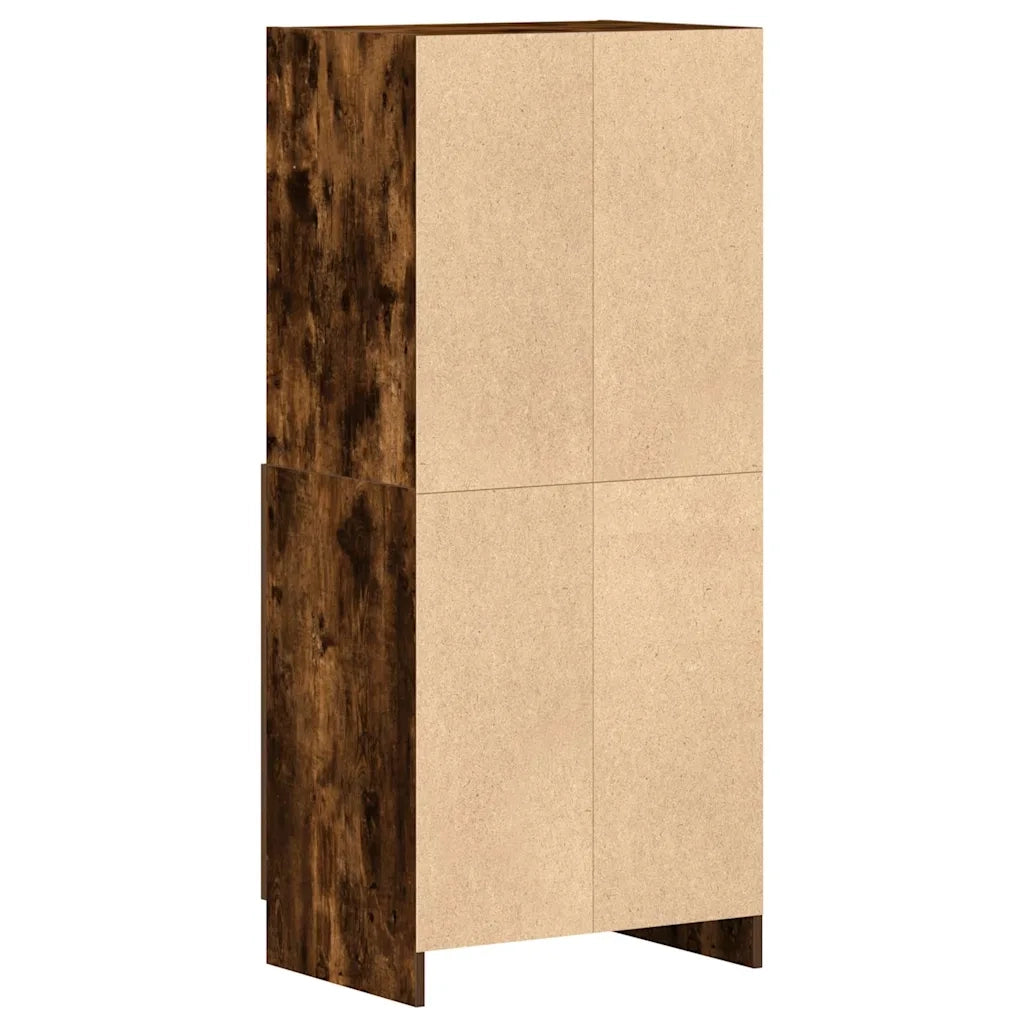 Pensile da cucina | Armadietto Cucina Rovere Fumo 57x41,5x131,5 cm in Truciolato