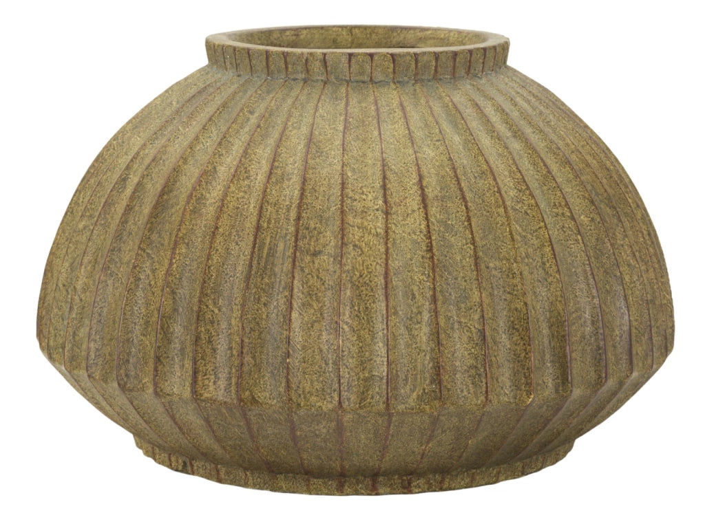 Vaso Breeze Ø40x26,5 cm in Mgo Verde sporco