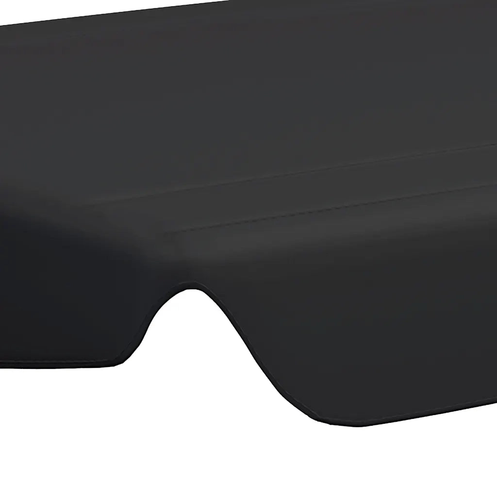 Baldacchino per Dondolo Giardino Nero 188/168x145/110 cm CFW4567933