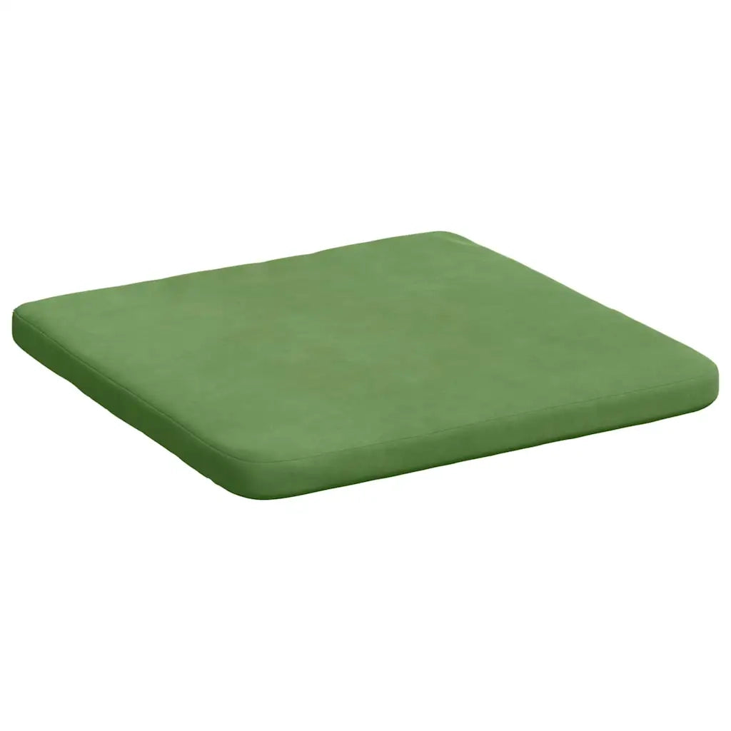 Cuscini per Seduta 4 pcs Verde chiaro 40 x 40 x 3 cm Velluto