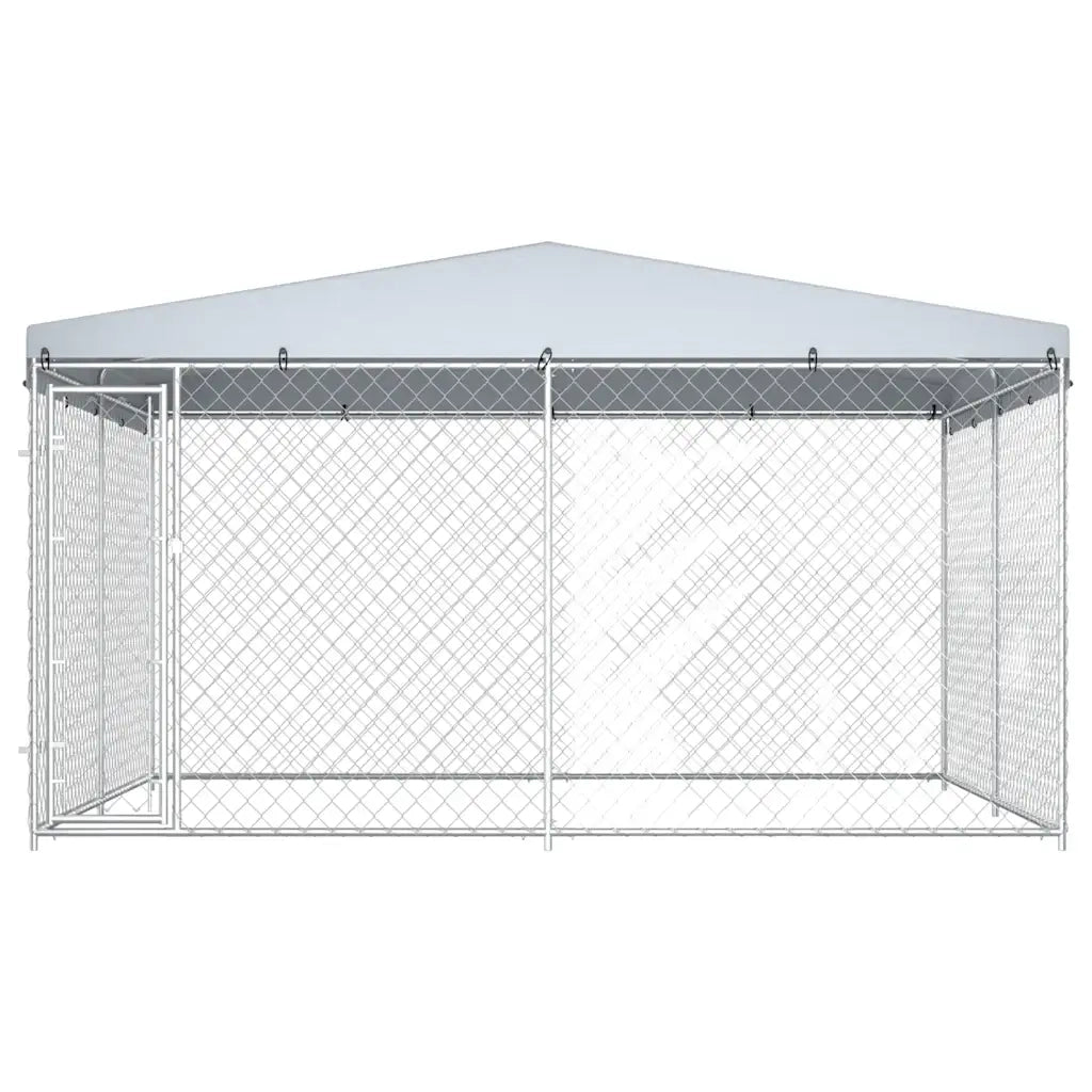 Canile da Esterno con Tetto 382x382x225 cm 145029